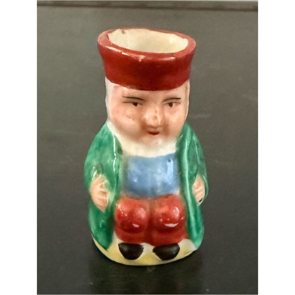Vintage Pitcher Colonial Occupied Japan Miniature Figure Toby Colonial 2"